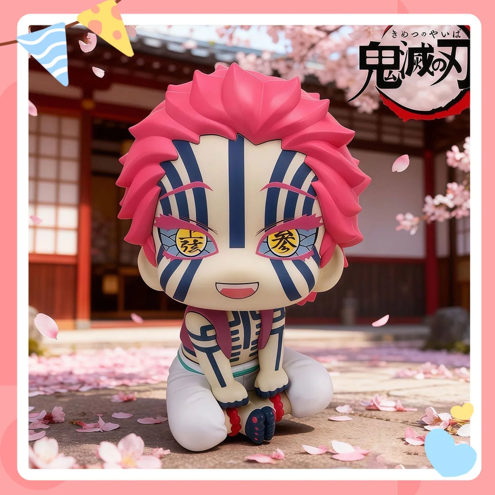 demon slayer Damomaru anime figure Shangxian·san Yiwo seat head movable doll Q version cute model toy peripheral color box - Bear Hugs