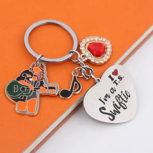 I Love Taylor Swift Alloy Keychain