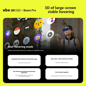 XREAL xbx a01 AR Glasses HDR10 1600nits 50° FOV Smart Glasses for Watch Videos Play Games - Bear Hugs