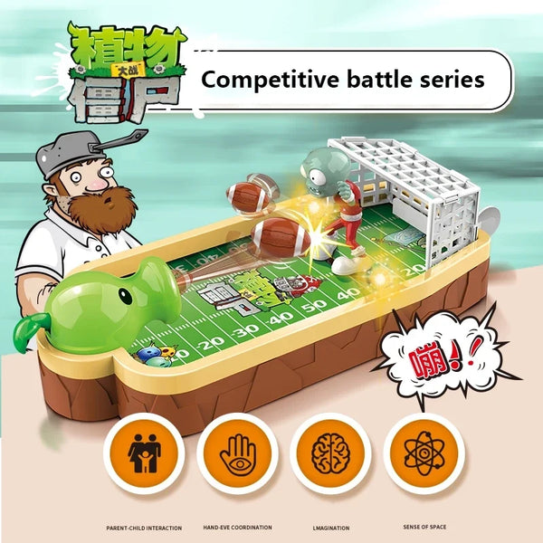 Plants vs Zombies Competitive Battle Series Children's Table Football Game Character Ornaments Interactive Game For Kid Boy Gift - Bear Hugs