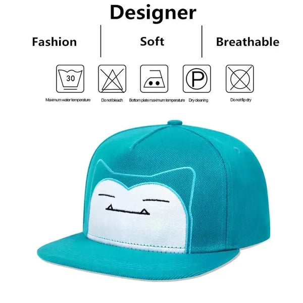 Snorlax Face Hip Hop Hat