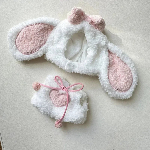 Handmade Labubu Kawaii Bunny Overalls Outfit - Bear Hugs