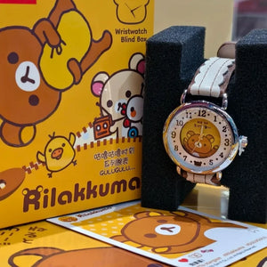 Maihe Rilakkuma Gulu Time Series Watch Blind Box Cute Creative Trendy Toy Figure Wristwatch Mystery Box Holiday Gift Toy - Bear Hugs