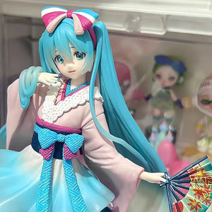 Hatsune Miku Desktop Cute Action Figure 18cm Neko T-Shirt Ver. Anime Figurine Kawaii Girl Model Toy Gift - Bear Hugs