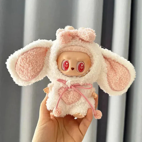Handmade Labubu Kawaii Bunny Overalls Outfit - Bear Hugs