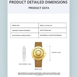 DOM Ecliptic Flow Magnetic Suspension Watch