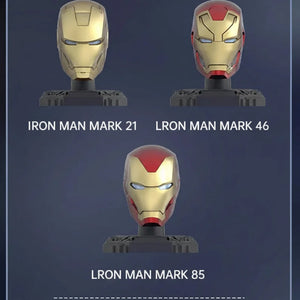 Original Iron Man Helmet Mask War Machine MK16 MK42 MK85 Tony Stark DIY Can Open Close Toys Model Action Figure Assembled Gift - Bear Hugs