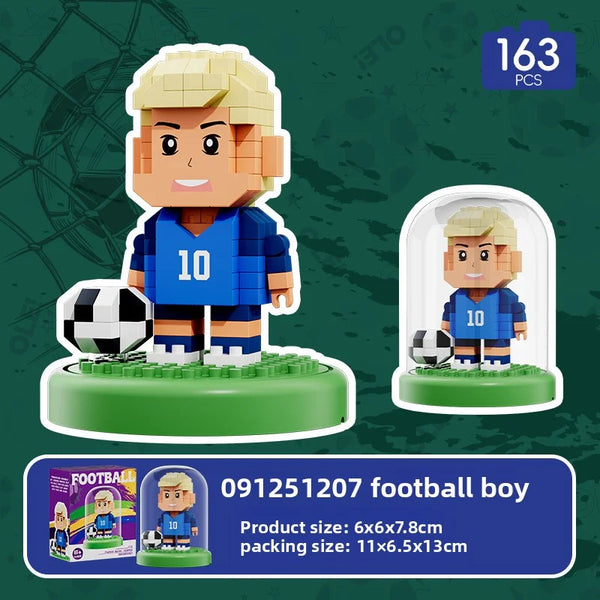 2026 NEW World Famous Football Players lega Figurine Messi Ronaldo Neymar Lewandowski Mini Action Building Block Model Toy Gifts - Bear Hugs