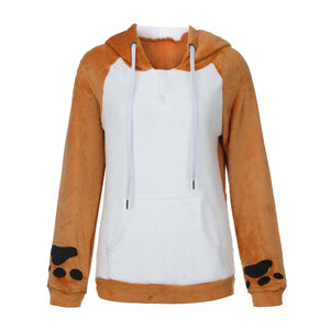 Corgi Puppy Hoodie - Bear Hugs