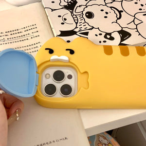 Chonky Cat & Fish Hug iPhine Case - Bear Hugs