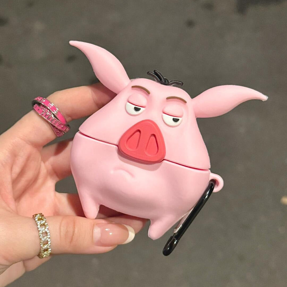Grumpy Pig AirPods Case - Bear Hugs