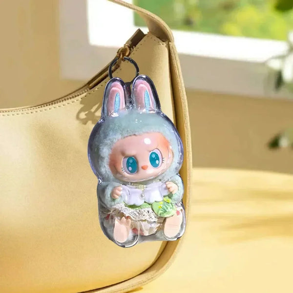 Labubu Transparent Protective Cover - Bear Hugs