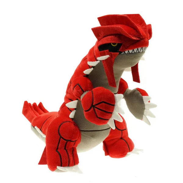 27cm Red Groudon Legendary Dinosaur Plush Toy - Large Stuffed Animal, Soft Mythical Creature Pillow Gift for Kids & Fans Collect - Bear Hugs