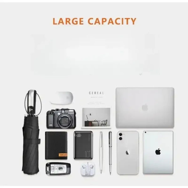 Premium Leather-Look Casual Backpack