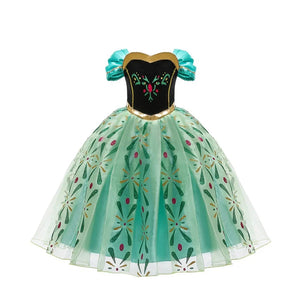 Full Printing Kids Cosplay Anna Princess Costume Fancy Birthday Carnival Party Prom Dress Toddler Role Play Clothing Outfits - Bear Hugs
