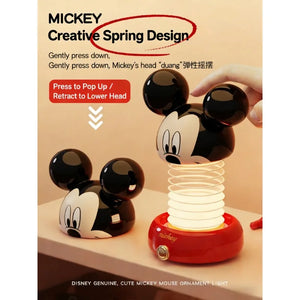 DZNY Mickey Mouse Nightlight Charging Edition Bedroom Light Eye Protection Lamp Desk Lamp Patting Light Ornament Gift - Bear Hugs