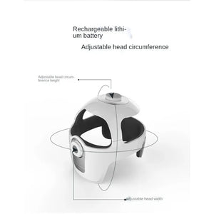 Wireless Head Eye Integrated Massager Helmet Bluetooth Music Relieve The Fatigue of The Scalp Eyes Heating Relax Instrument - Bear Hugs