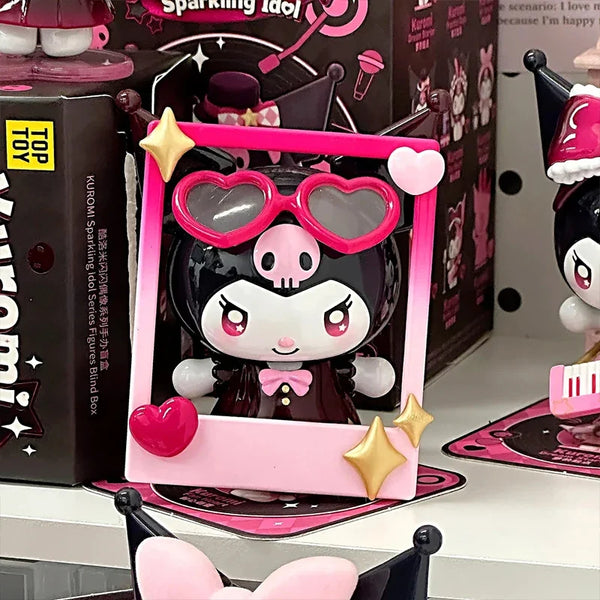 Sanrio Characters Kuromi Blind Box Sparkling Idol Series Trendy Doll Garage Kit Desktop Ornament Children Birthday Toy Gift - Bear Hugs