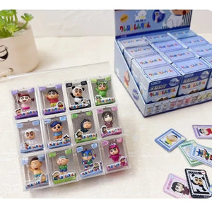 Crayon Shin-Chan Animal Series Rice Grain Blind Box 12 Styles Mini Resin Figurine Collectible Desktop Ornament Birthday Gift - Bear Hugs