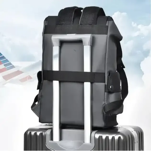 Premium Leather-Look Casual Backpack