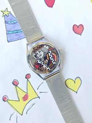 King Of Hearts Royal Card Quartz Watch