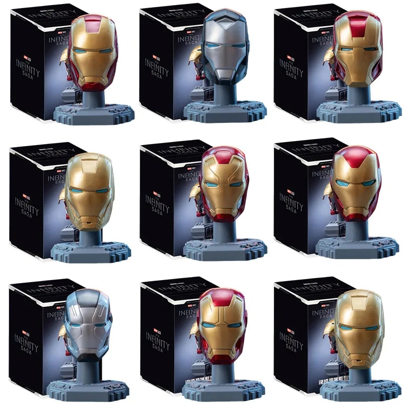 Original Iron Man Helmet Mask War Machine MK16 MK42 MK85 Tony Stark DIY Can Open Close Toys Model Action Figure Assembled Gift - Bear Hugs