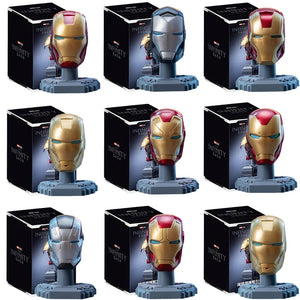 Original Iron Man Helmet Mask War Machine MK16 MK42 MK85 Tony Stark DIY Can Open Close Toys Model Action Figure Assembled Gift - Bear Hugs
