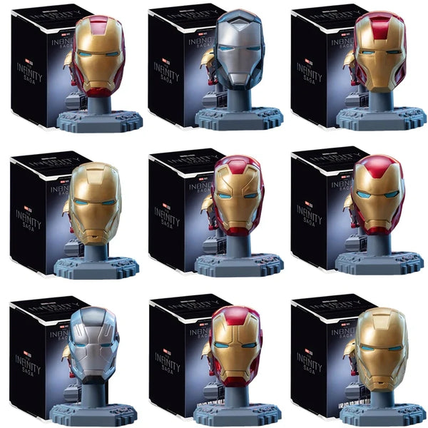 Original Iron Man Helmet Mask War Machine MK16 MK42 MK85 Tony Stark DIY Can Open Close Toys Model Action Figure Assembled Gift - Bear Hugs