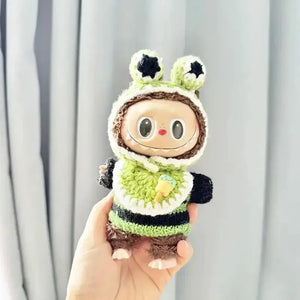 Handmade Labubu Crochet Animal Outfits - Bear Hugs