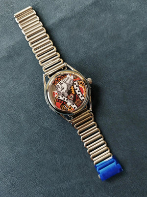 King Of Hearts Royal Card Quartz Watch