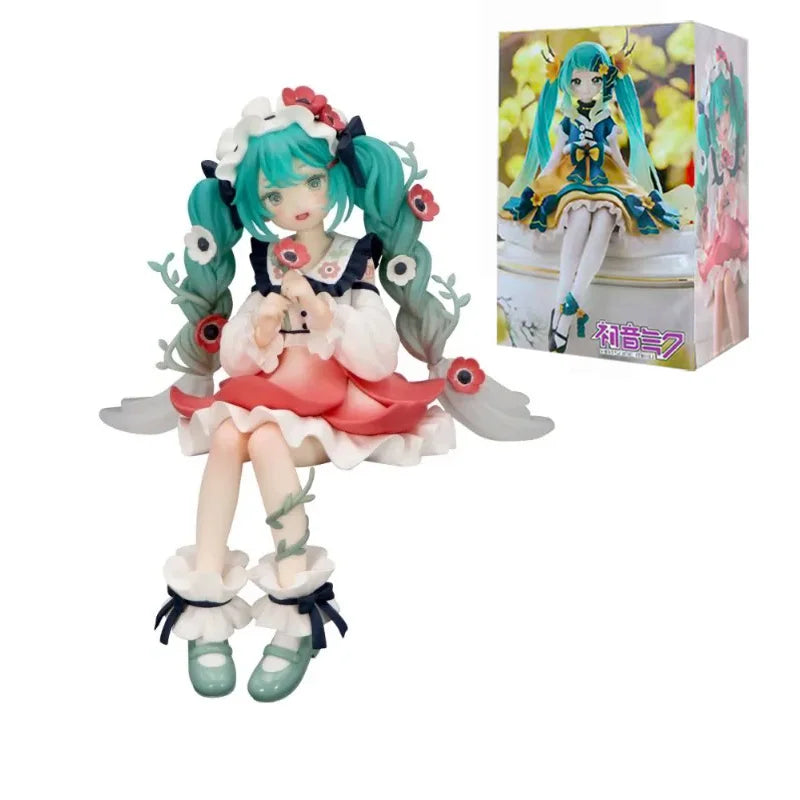FuRyu Noodle Stopper Hatsune Miku 14cm Flower Fairy Anemone Figure Anime Figurine Collections Toys Gifts - Bear Hugs