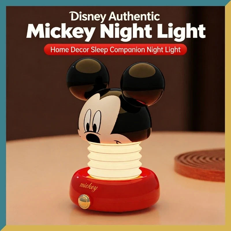 DZNY Mickey Mouse Nightlight Charging Edition Bedroom Light Eye Protection Lamp Desk Lamp Patting Light Ornament Gift - Bear Hugs