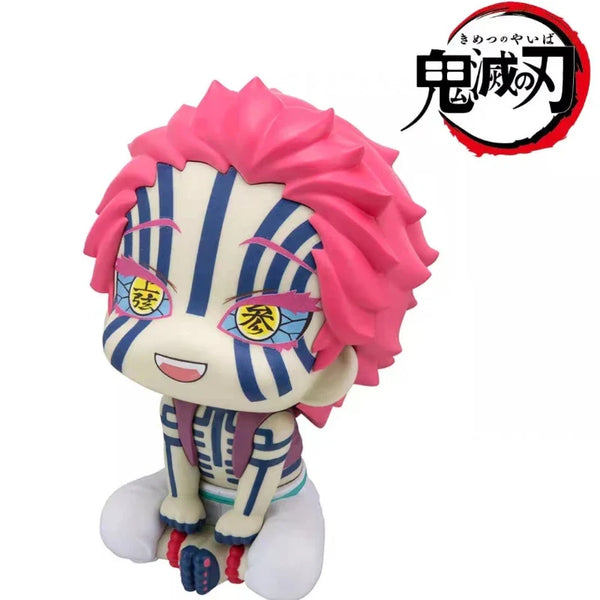 demon slayer Damomaru anime figure Shangxian·san Yiwo seat head movable doll Q version cute model toy peripheral color box - Bear Hugs