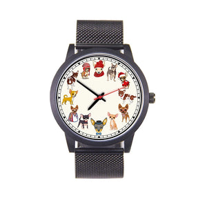 Dog Breeds Novelty Wrist Watch