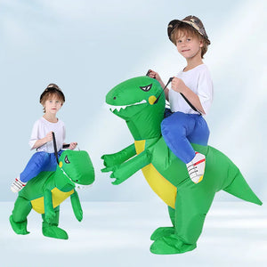 Inflatable Green Dinosaur Halloween Costume