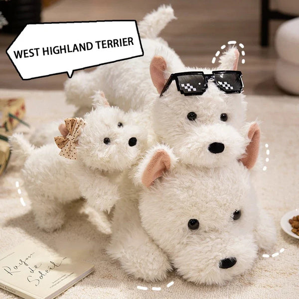 West Highland White Terrier plush toy dog doll home decoration item, decorative figurine, baby pillow, gift - Bear Hugs