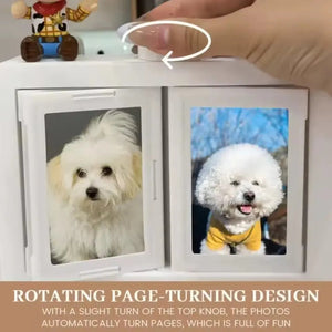 12 Slots Rotating Photo Frame Carousel