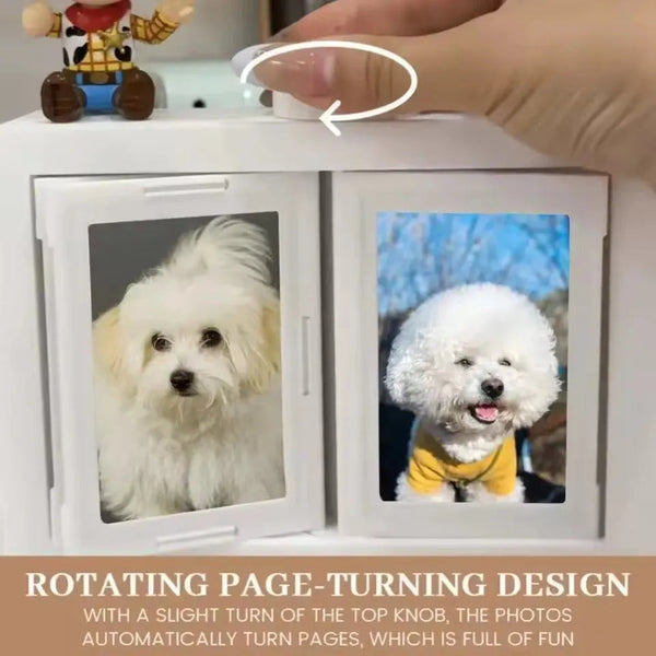 12 Slots Rotating Photo Frame Carousel