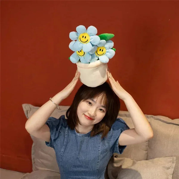 Smiling Sunflower Flowerpot Plush - Bear Hugs