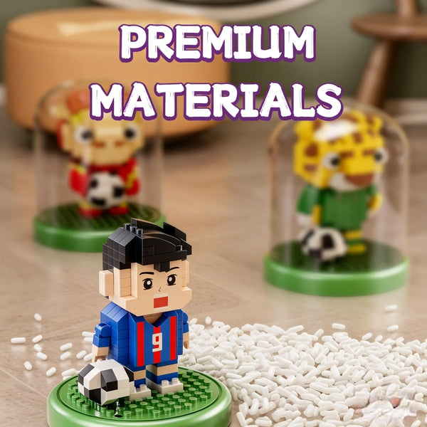2026 NEW World Famous Football Players lega Figurine Messi Ronaldo Neymar Lewandowski Mini Action Building Block Model Toy Gifts - Bear Hugs