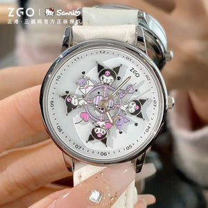 Sanrio Hello Kitty Rotating Glow in The Dark Watch for Women Teen Girls Students Best Friends Birthday Gift Cartoon Cute - Bear Hugs