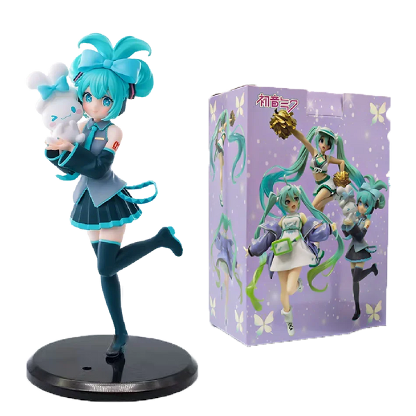 Hatsune Miku X Cinnamoroll Figure Anime Peripheral Collectible Models Decorative Decorations Children Kawaii Gift - Bear Hugs