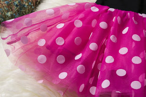 Mickey Minnie Mouse Baby Girls Cosplay Costume Kids Fancy Polka Dot Dress Princess Dress Children Birthday Party Clothing Gift - Bear Hugs