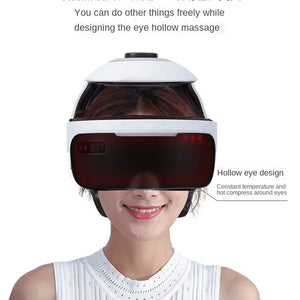 Wireless Head Eye Integrated Massager Helmet Bluetooth Music Relieve The Fatigue of The Scalp Eyes Heating Relax Instrument - Bear Hugs