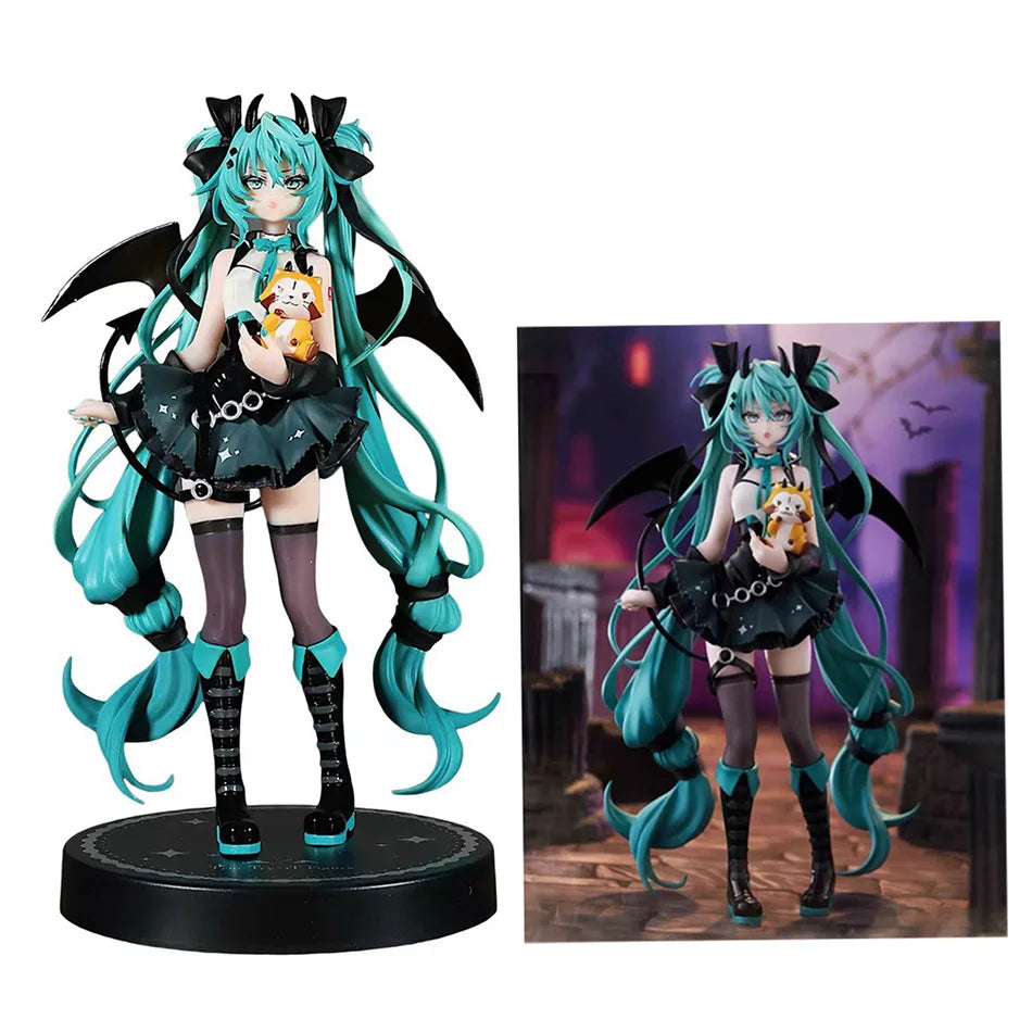 New Trio-Try-iT Hatsune Miku Rascal The Raccoon Demon Style PVC Anime Action Figures Model Collection Toys - Bear Hugs
