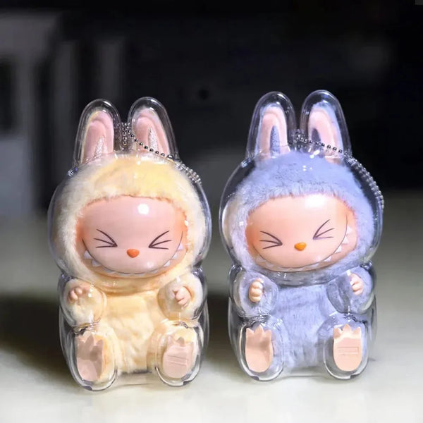Labubu Transparent Protective Cover - Bear Hugs