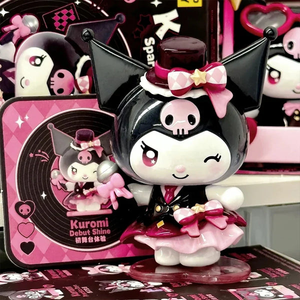 Sanrio Characters Kuromi Blind Box Sparkling Idol Series Trendy Doll Garage Kit Desktop Ornament Children Birthday Toy Gift - Bear Hugs