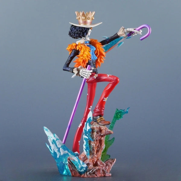 33cm/12.99in Anime ONE PIECE Figure Brook Action Figures Pvc Burukku Statue Desktop Ornamen Collection Model Toys Gifts - Bear Hugs