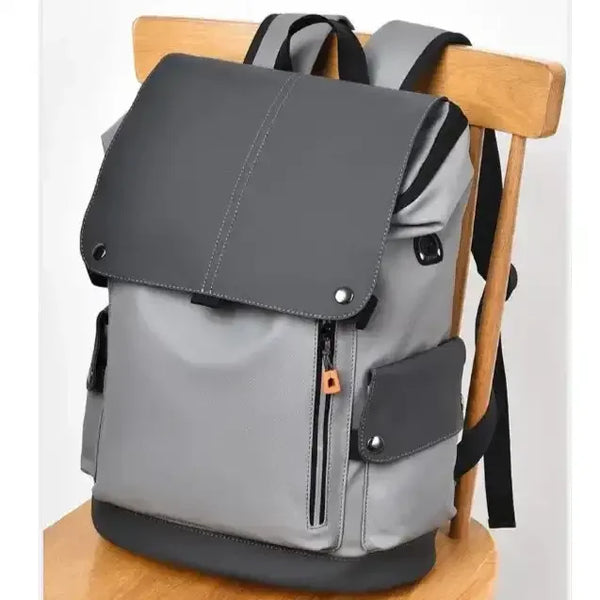 Premium Leather-Look Casual Backpack