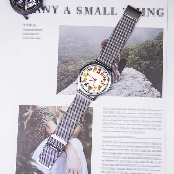 Dog Breeds Novelty Wrist Watch
